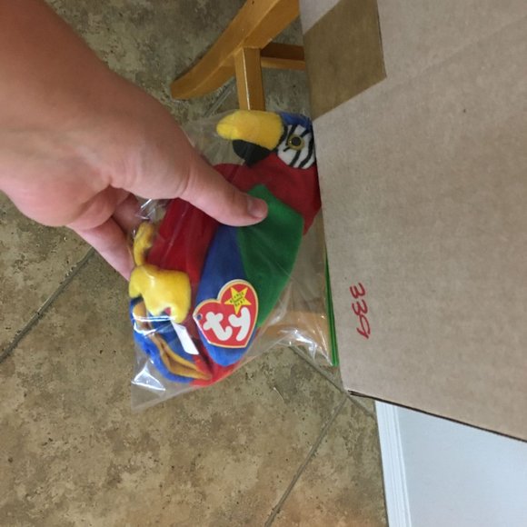 TY Jabber Parrot Tropical Bird Beanie Baby Plush Collection October 10 1997 - Picture 13 of 13